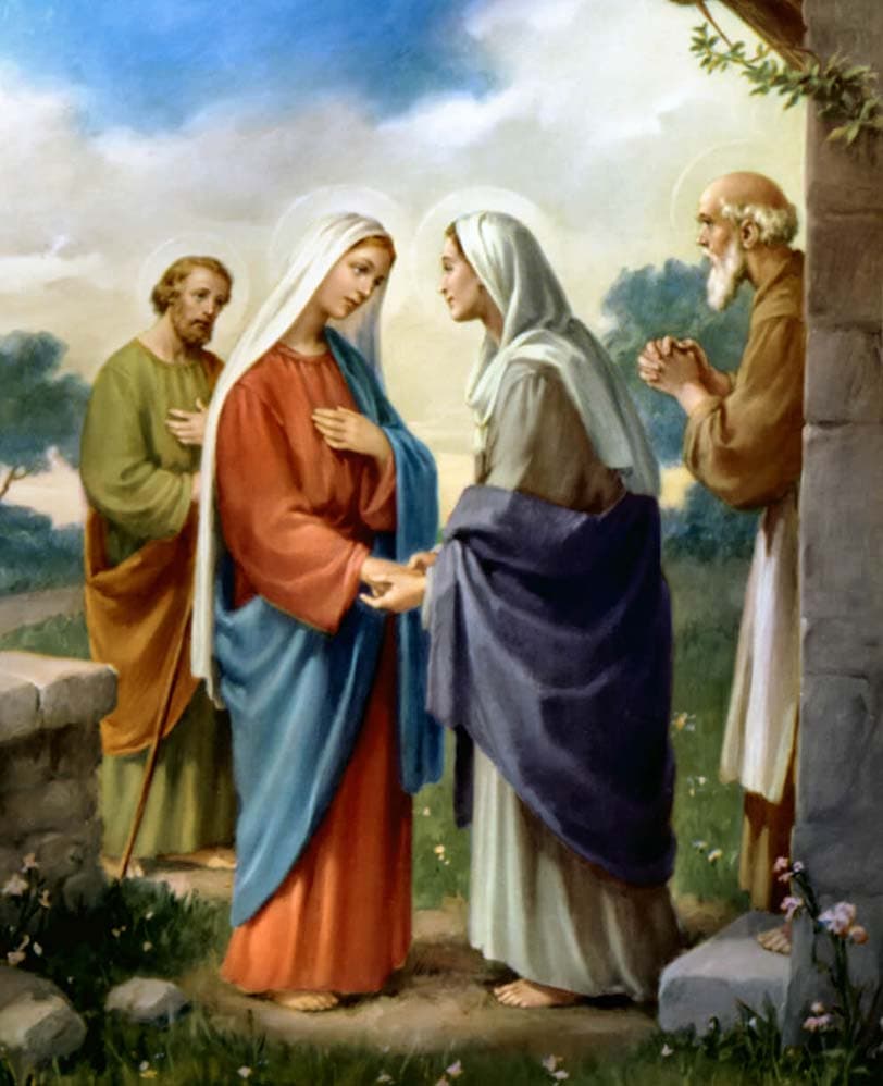 EN EL SEGUNDO MISTERIO GOZOSO:  CONTEMPLAMOS “LA VISITACIÓN”