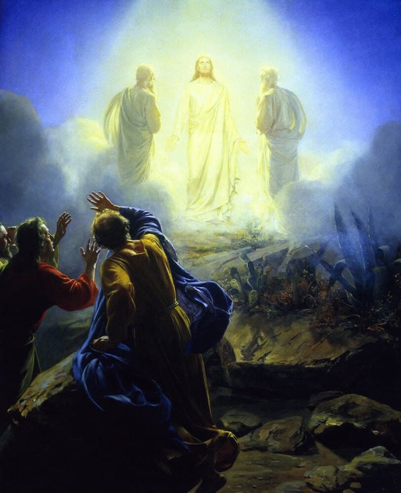 EN EL CUARTO MISTERIO LUMINOSO: CONTEMPLAMOS LA TRANSFIGURACIÓN DE JESÚS